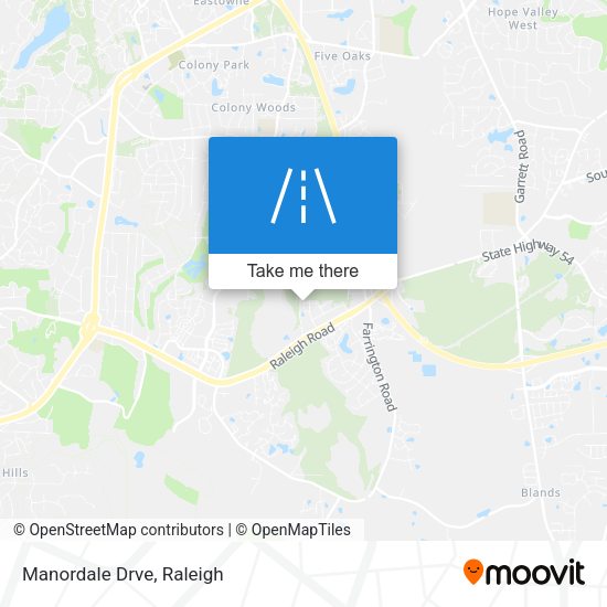 Mapa de Manordale Drve