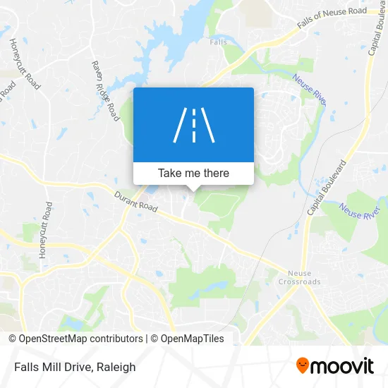 Falls Mill Drive map