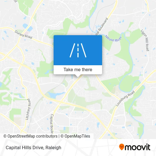 Capital Hills Drive map