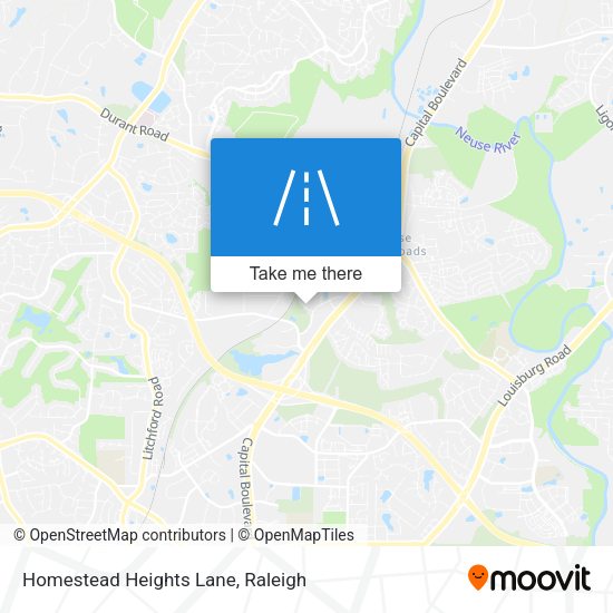Homestead Heights Lane map
