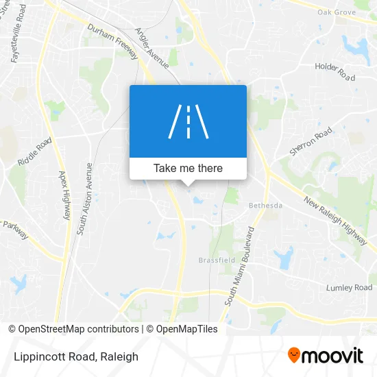 Lippincott Road map
