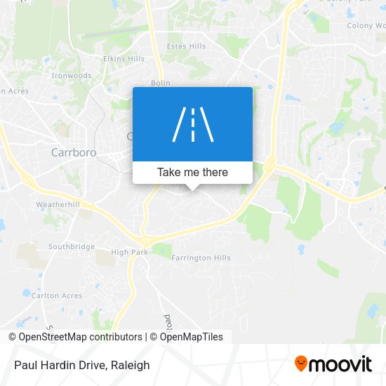 Mapa de Paul Hardin Drive