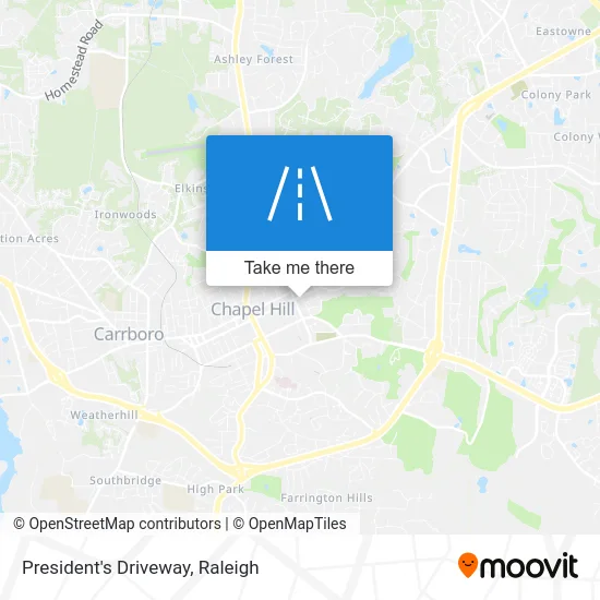 President's Driveway map