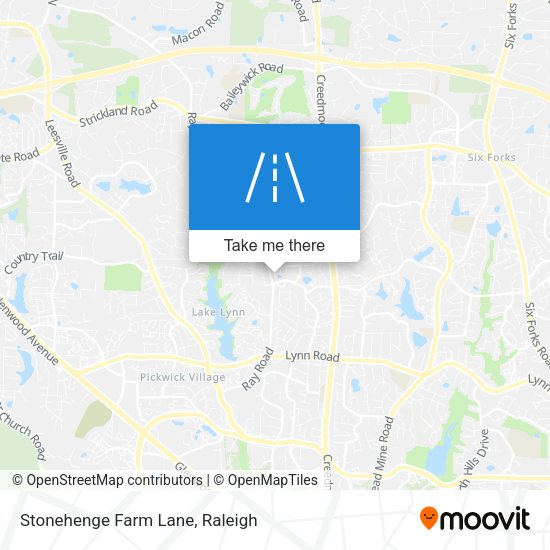 Mapa de Stonehenge Farm Lane