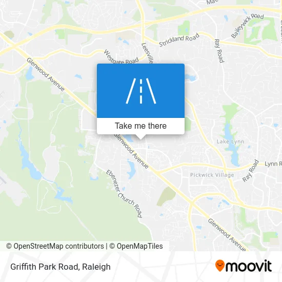 Griffith Park Road map