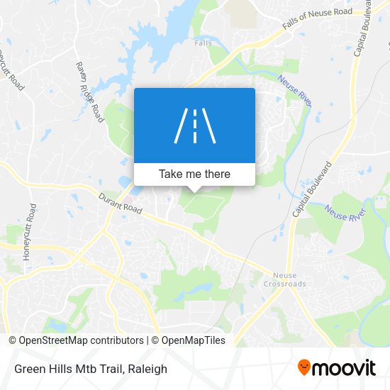 Green Hills Mtb Trail map
