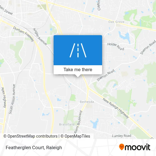 Featherglen Court map