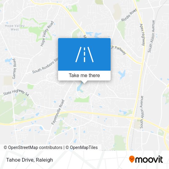 Mapa de Tahoe Drive