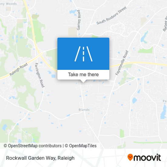 Rockwall Garden Way map
