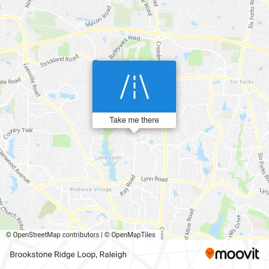 Brookstone Ridge Loop map
