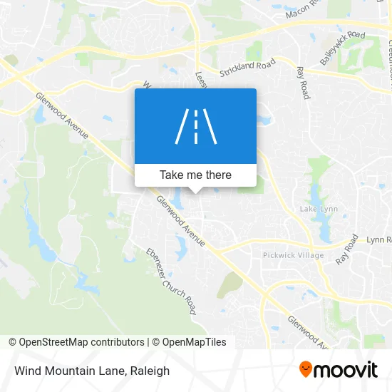 Wind Mountain Lane map