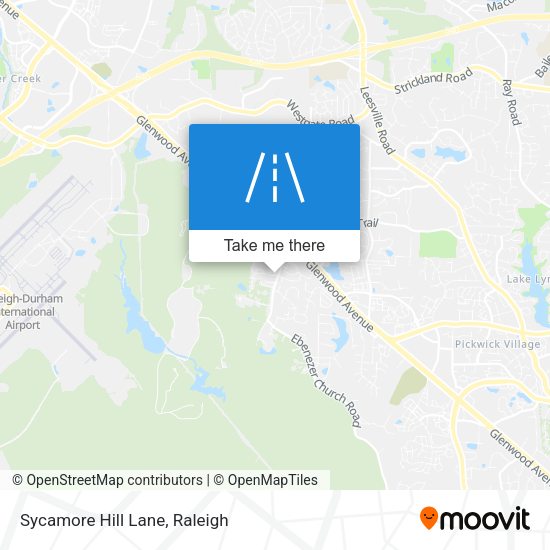 Sycamore Hill Lane map