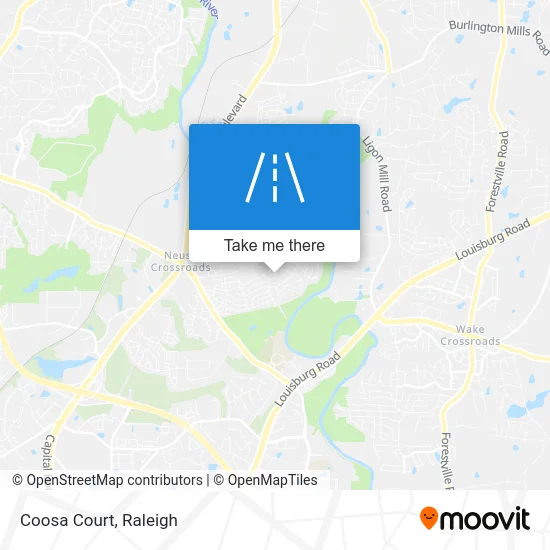 Coosa Court map