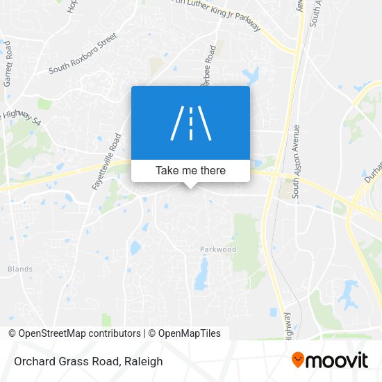 Orchard Grass Road map