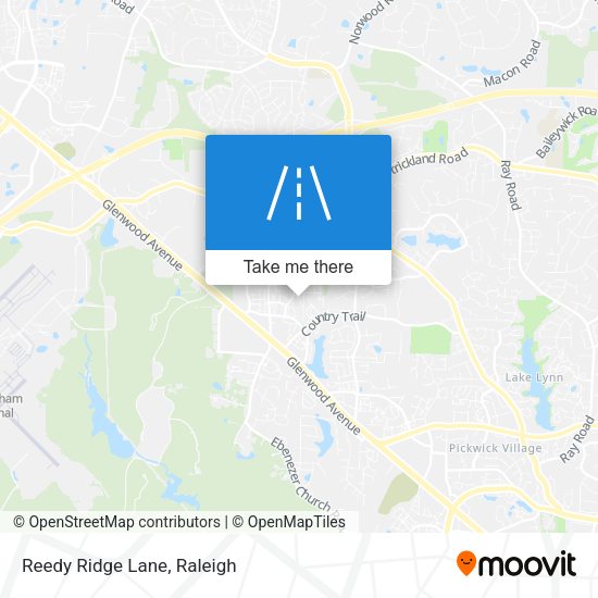Mapa de Reedy Ridge Lane