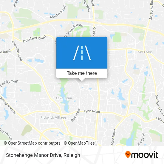 Stonehenge Manor Drive map