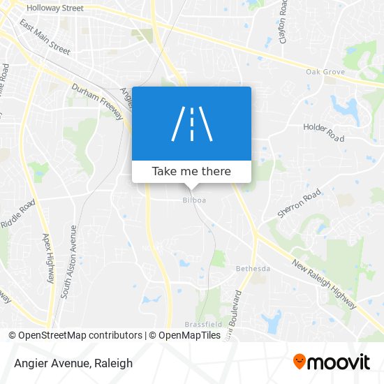 Angier Avenue map