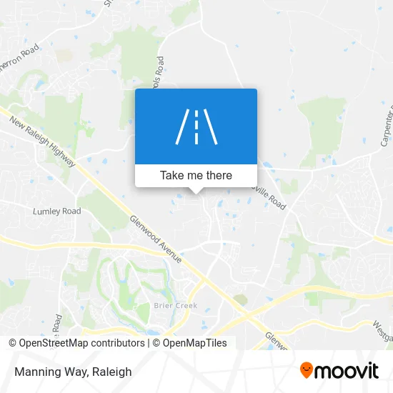Manning Way map
