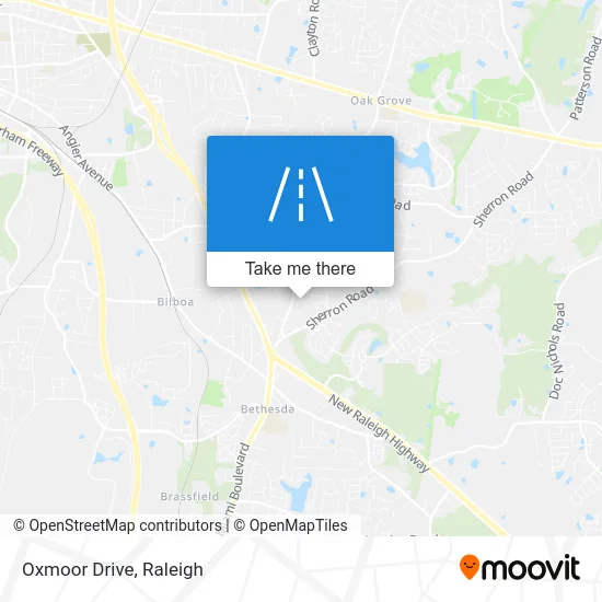 Oxmoor Drive map