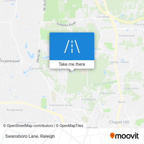 Swansboro Lane map
