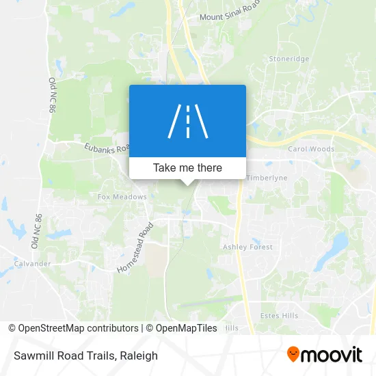 Sawmill Road Trails map