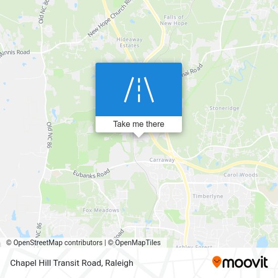 Mapa de Chapel Hill Transit Road