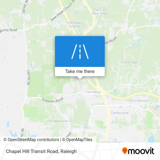 Chapel Hill Transit Road map