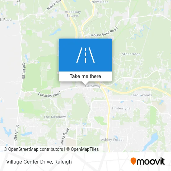 Village Center Drive map