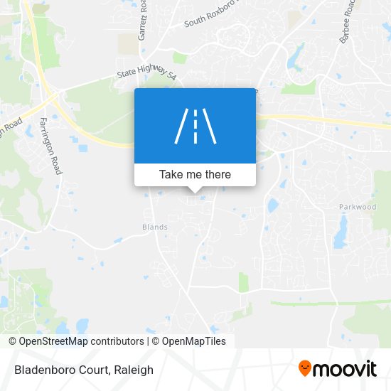 Mapa de Bladenboro Court