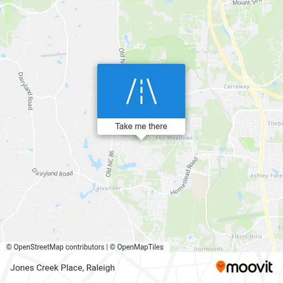 Jones Creek Place map