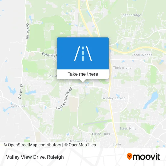 Valley View Drive map