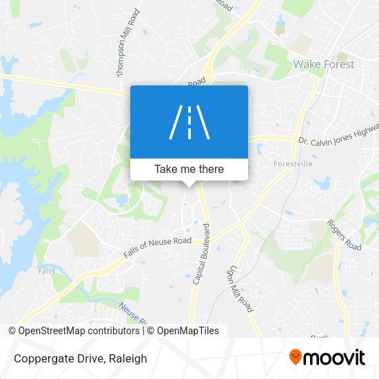 Mapa de Coppergate Drive