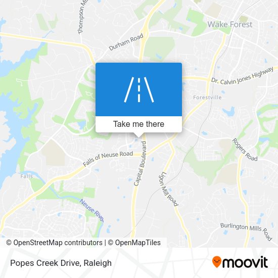 Mapa de Popes Creek Drive