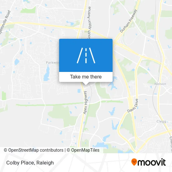 Colby Place map