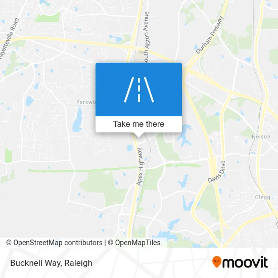 Bucknell Way map