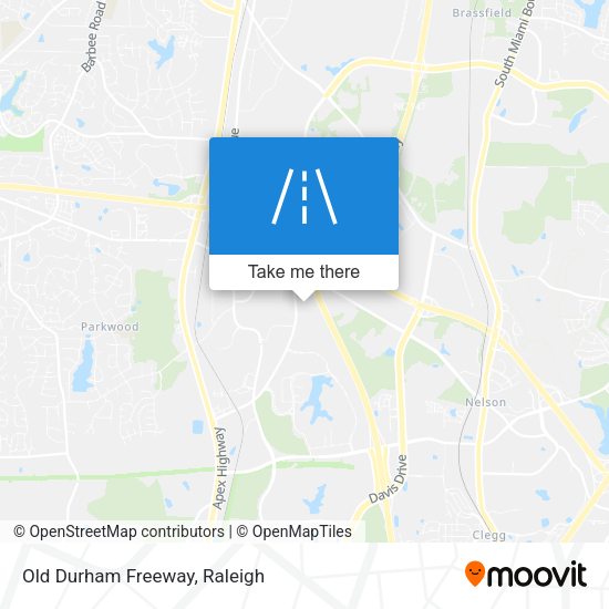Old Durham Freeway map