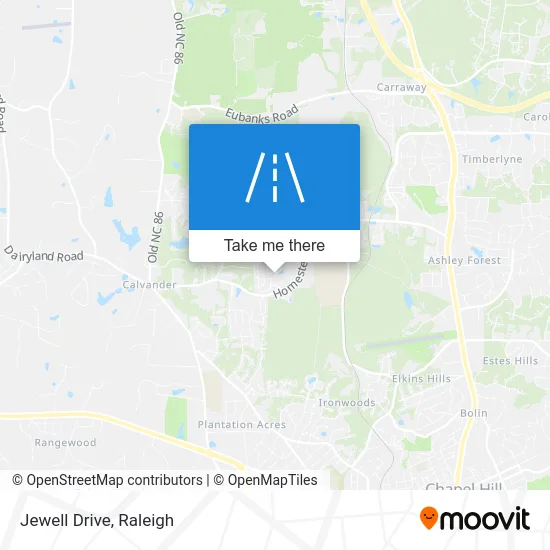 Jewell Drive map