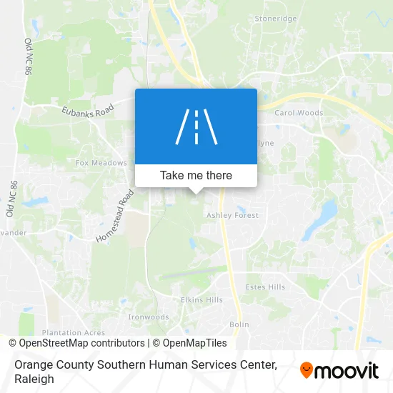 Orange County Southern Human Services Center map