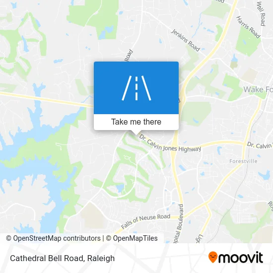 Cathedral Bell Road map