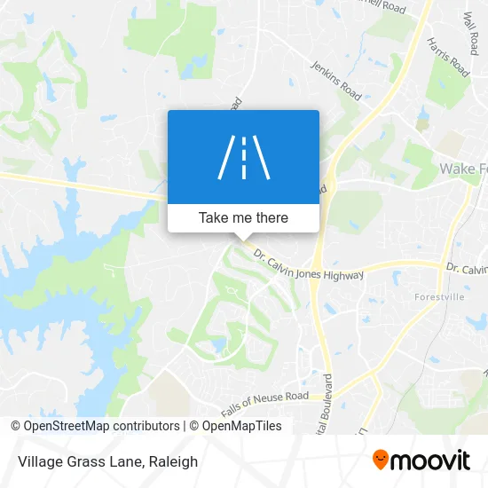 Village Grass Lane map