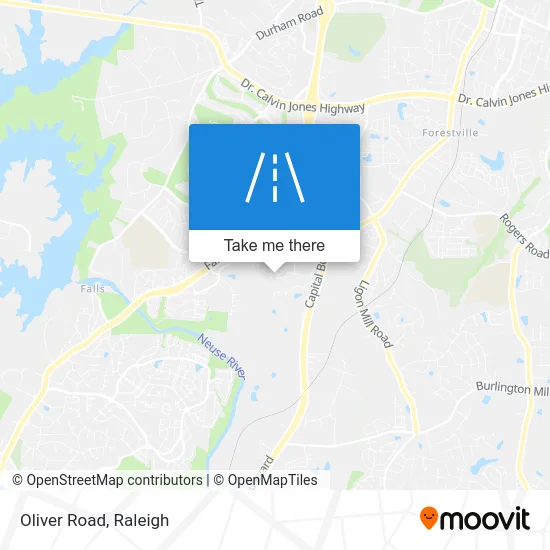 Oliver Road map
