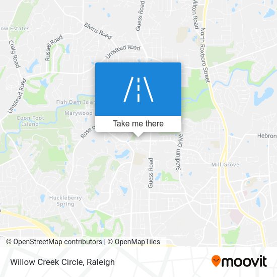 Mapa de Willow Creek Circle
