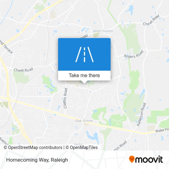 Homecoming Way map