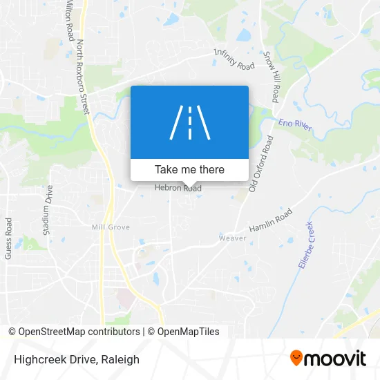 Highcreek Drive map