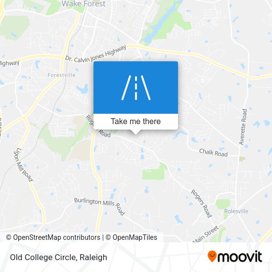 Old College Circle map