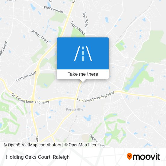 Holding Oaks Court map