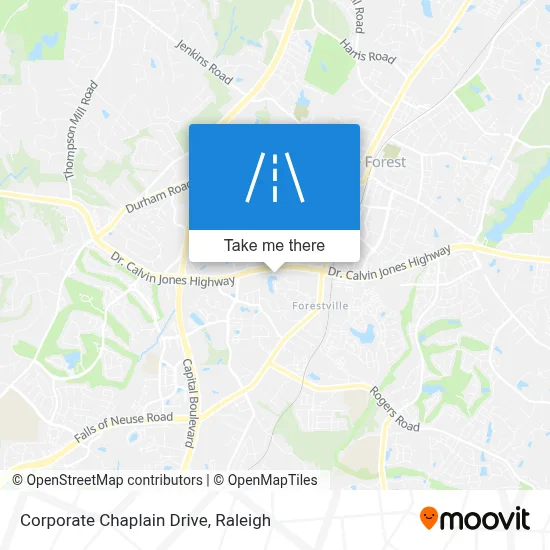 Corporate Chaplain Drive map