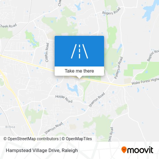 Hampstead Village Drive map