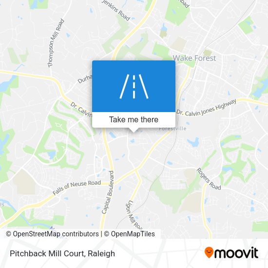 Pitchback Mill Court map