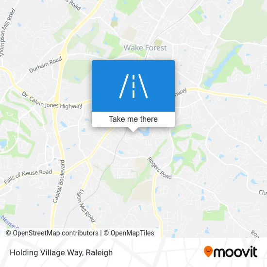 Holding Village Way map